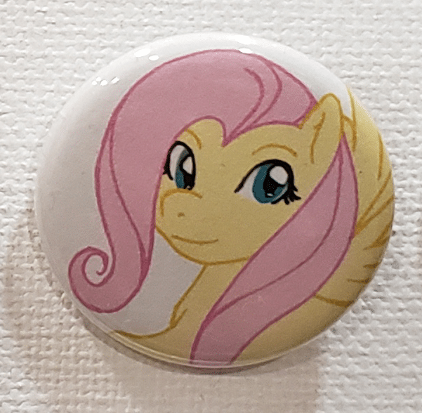 Fluttershy Button Blue Moon Design Studio