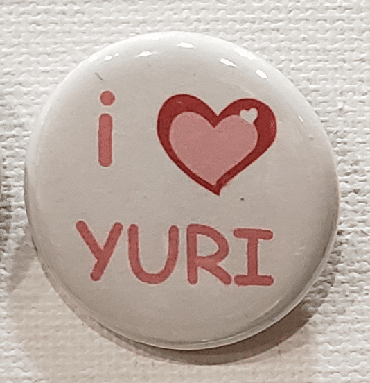 I Heart Yuri Button Blue Moon Design Studio