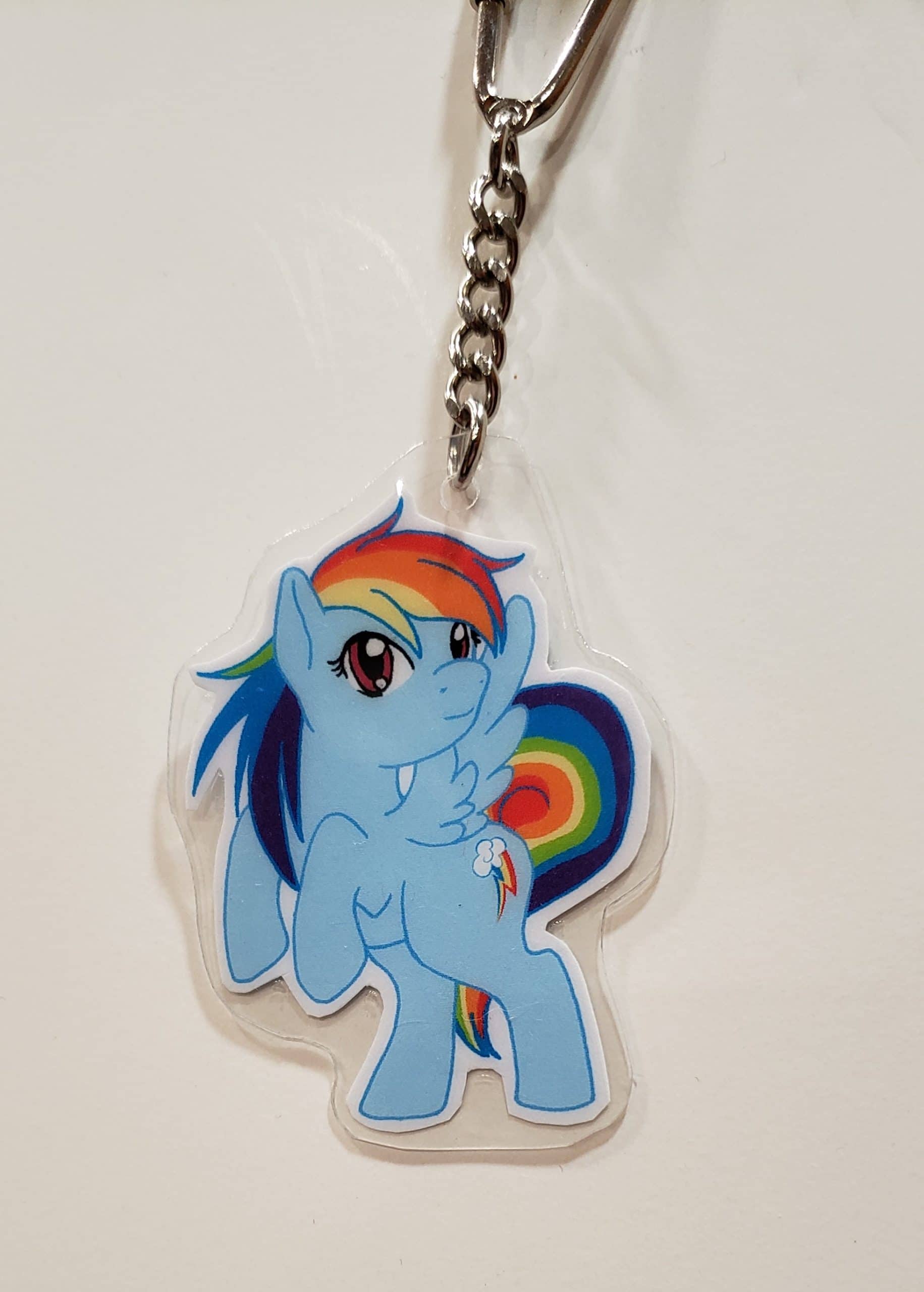 Rainbow Dash Keychain Blue Moon Design Studio